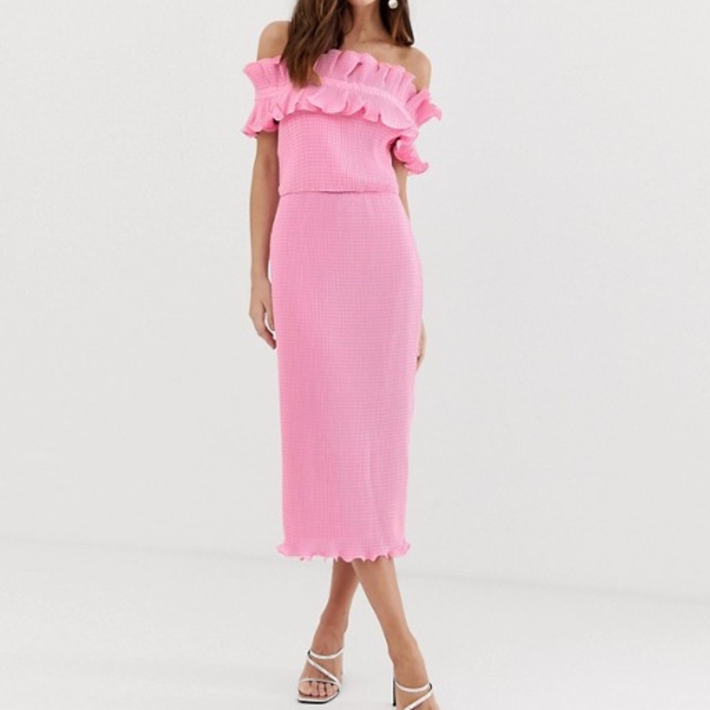 Keepsake | Clarity Dress pop pink